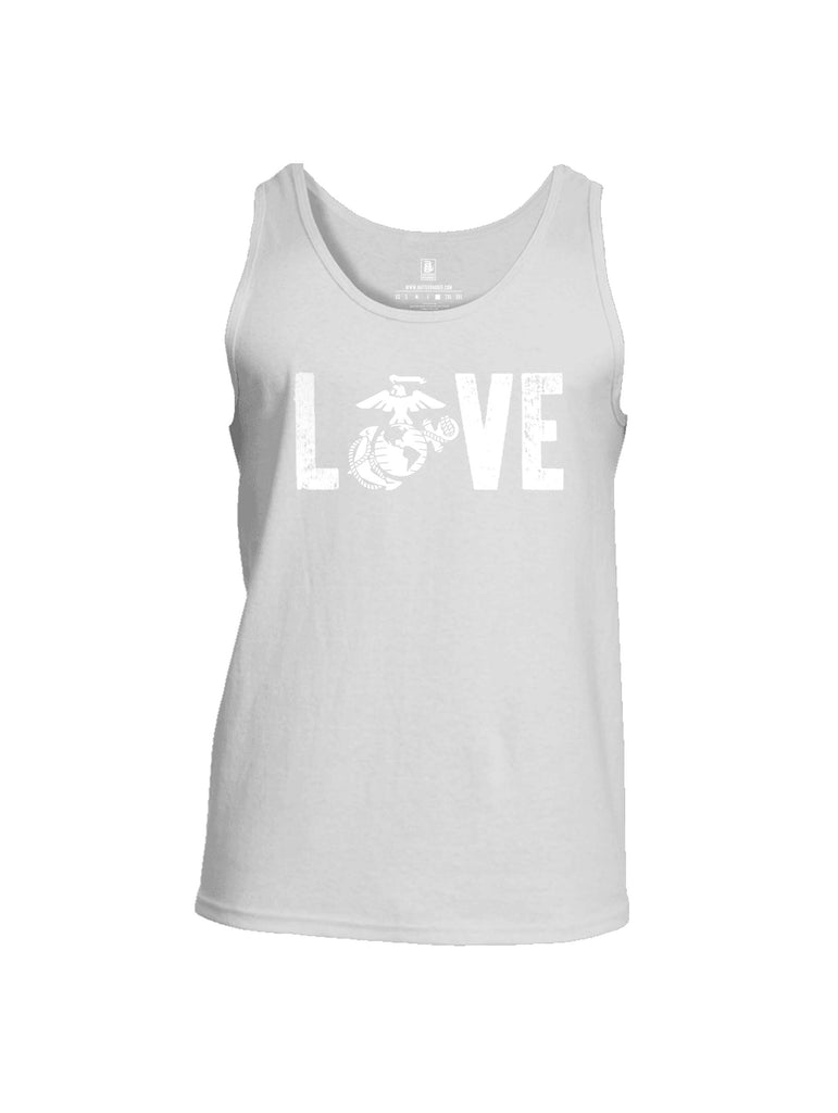 Battleraddle LOVE Marines Mens Cotton Tank Top