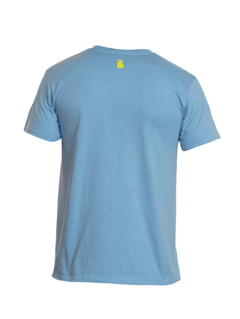 Battleraddle Waterboarding Instructor Mens Cotton Crew Neck T Shirt-Baby Blue