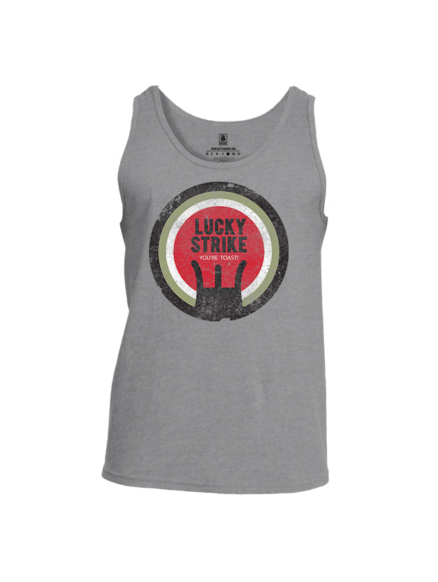 Battleraddle Lucky Strike You're Toast! Mens Cotton Tank Top