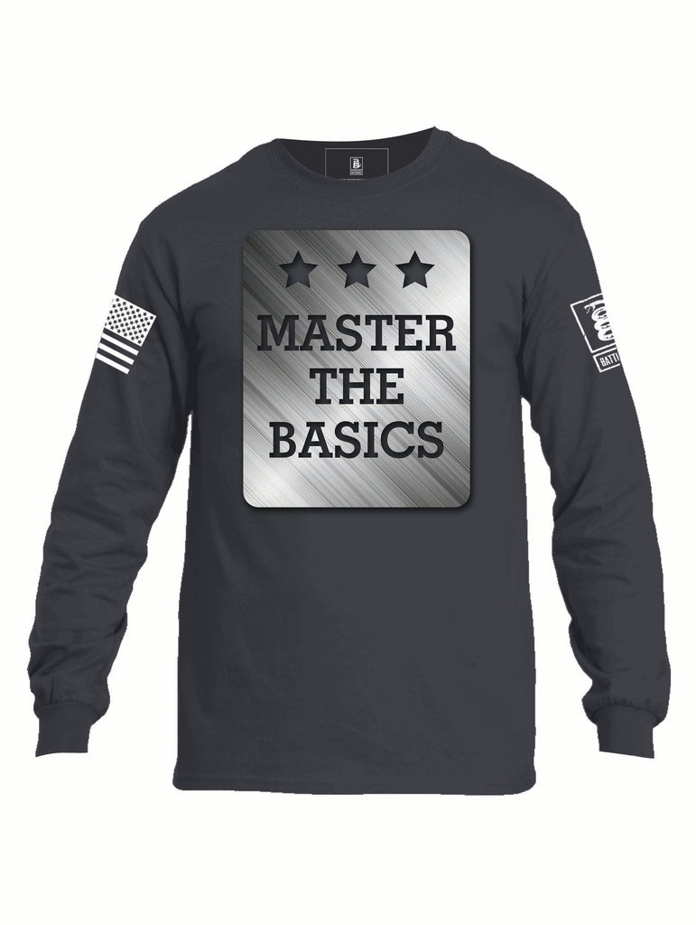 Battleraddle Master The Basics Mens Cotton Long Sleeve Crew Neck T Shirt