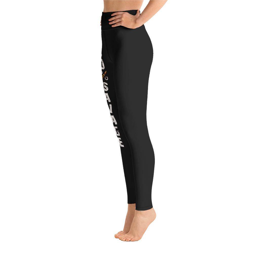 Battleraddle 100% Savage Womens Black Yoga Leggings shirt|custom|veterans|Leggings