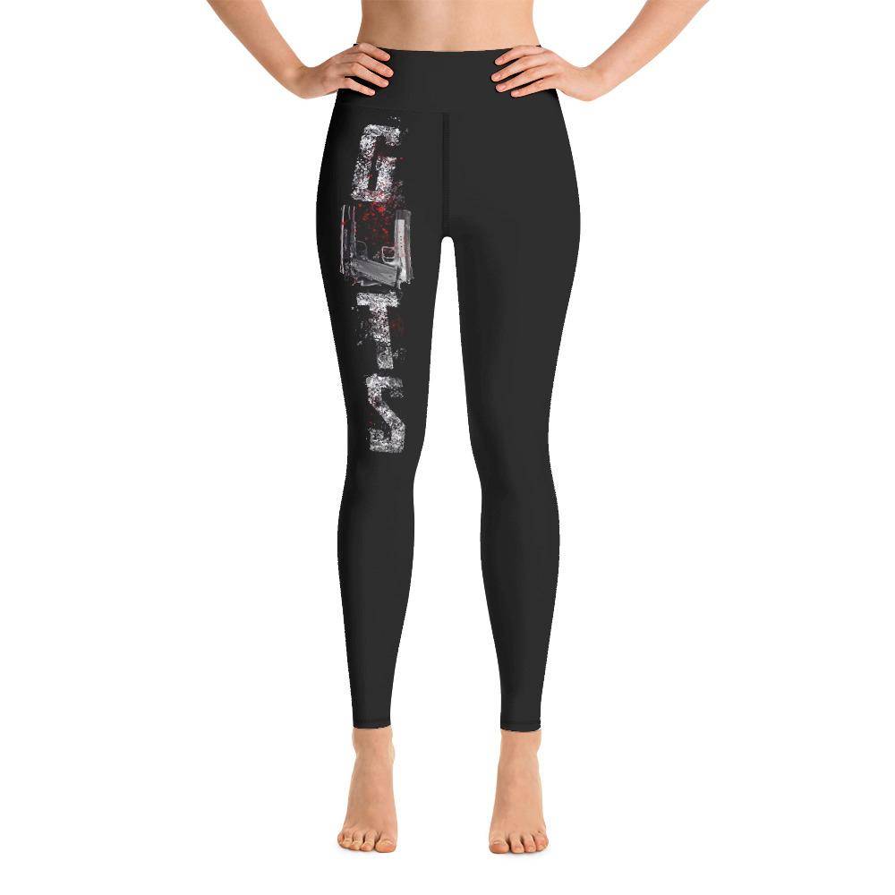 Battleraddle Guts Womens Black Yoga Leggings shirt|custom|veterans|Leggings