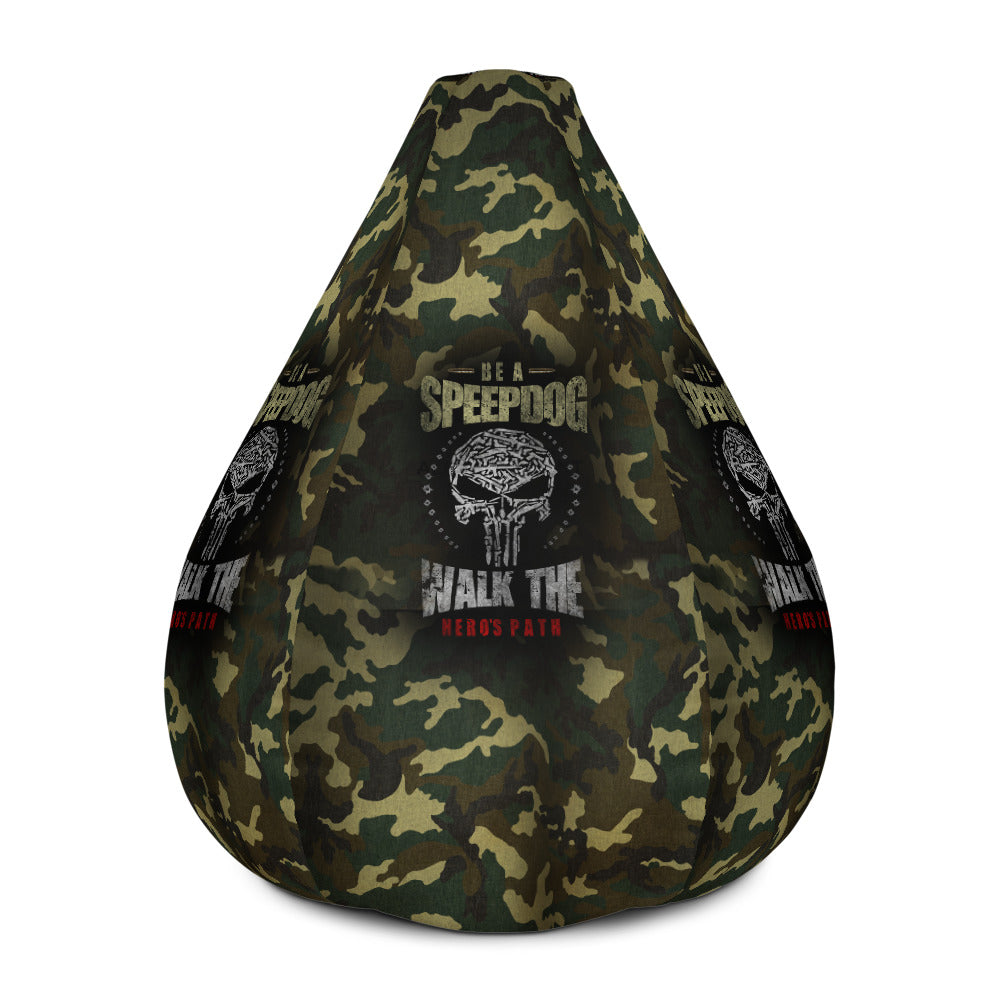 Battleraddle Be A Sheepdog Walk The Hero's Path Camo Polyester Bean Bag Chair With Filling