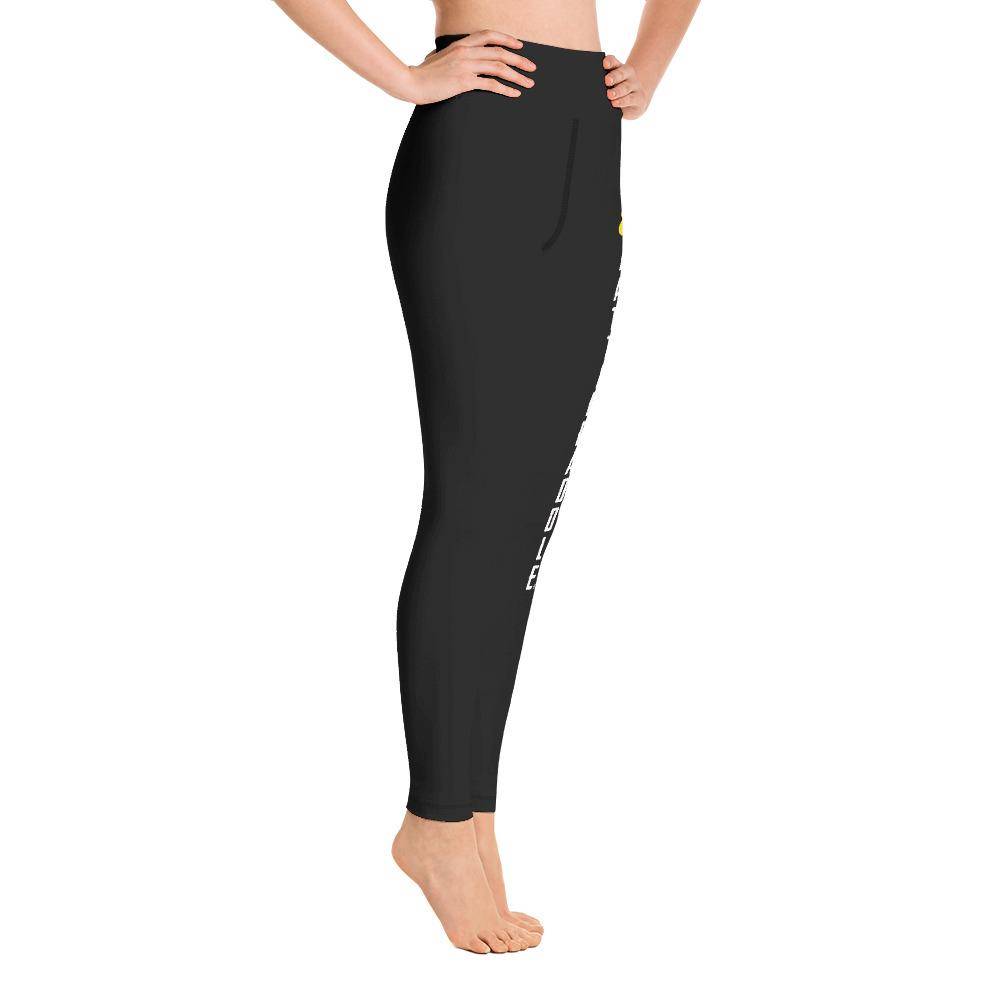 Battleraddle Original Vertical Design Womens Black Yoga Leggings With Snake Logo shirt|custom|veterans|Leggings