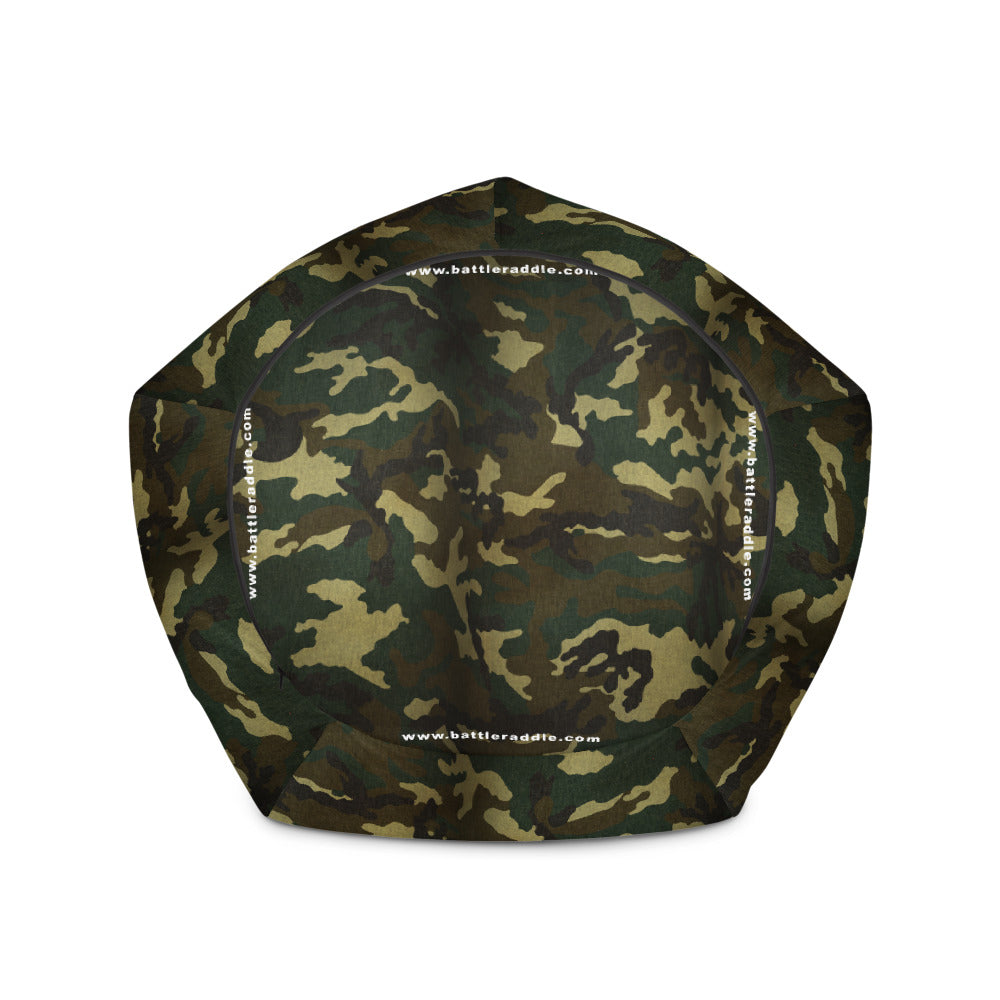 Battleraddle Be A Sheepdog Walk The Hero's Path Camo Polyester Bean Bag Chair With Filling