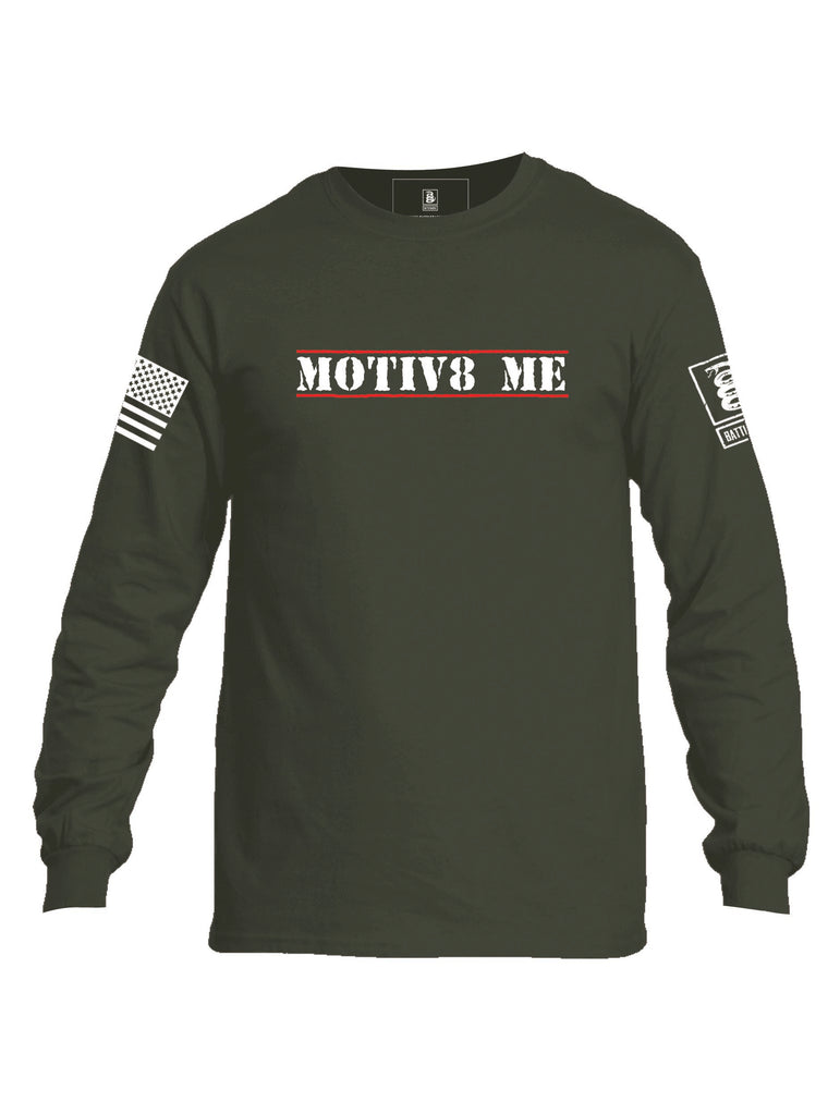 Battleraddle Motiv8 Me Mens Cotton Long Sleeve Crew Neck T Shirt