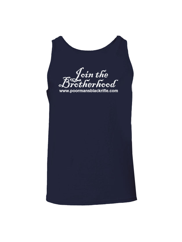 Battleraddle Poor Man's Black Rifle PMBR Join The Brotherhood Mens Cotton Tank Top