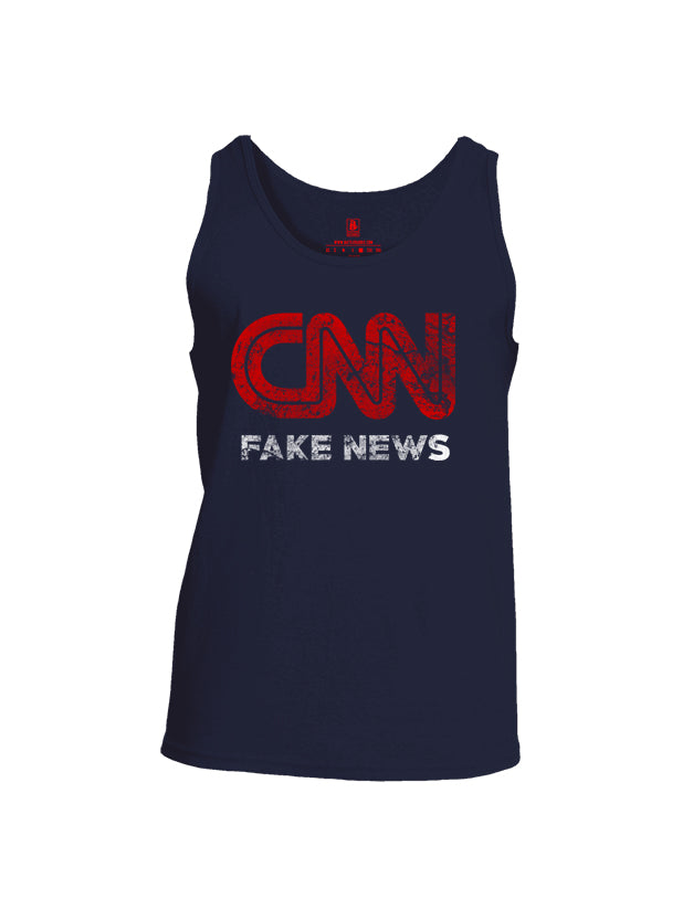 Battleraddle CNN Fake News Mens Cotton Tank Top - Battleraddle® LLC