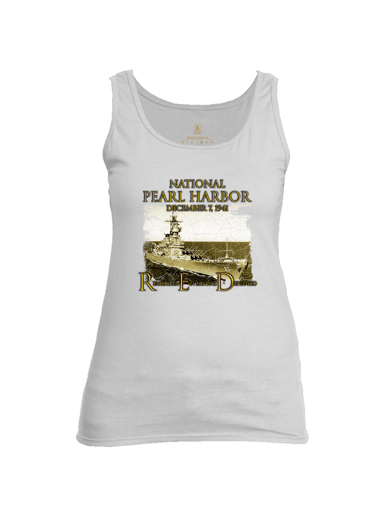 Battleraddle National Pearl Harbor Womens Cotton Tank Top