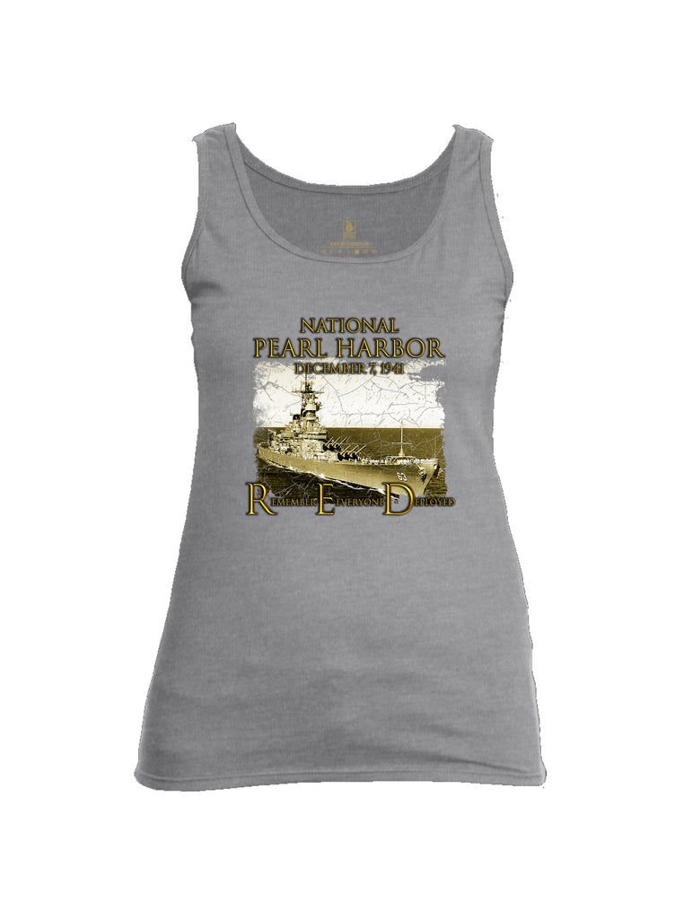 Battleraddle National Pearl Harbor Womens Cotton Tank Top