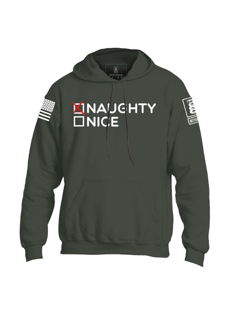 Battleraddle Naughty Nice Mens Blended Hoodie With Pockets