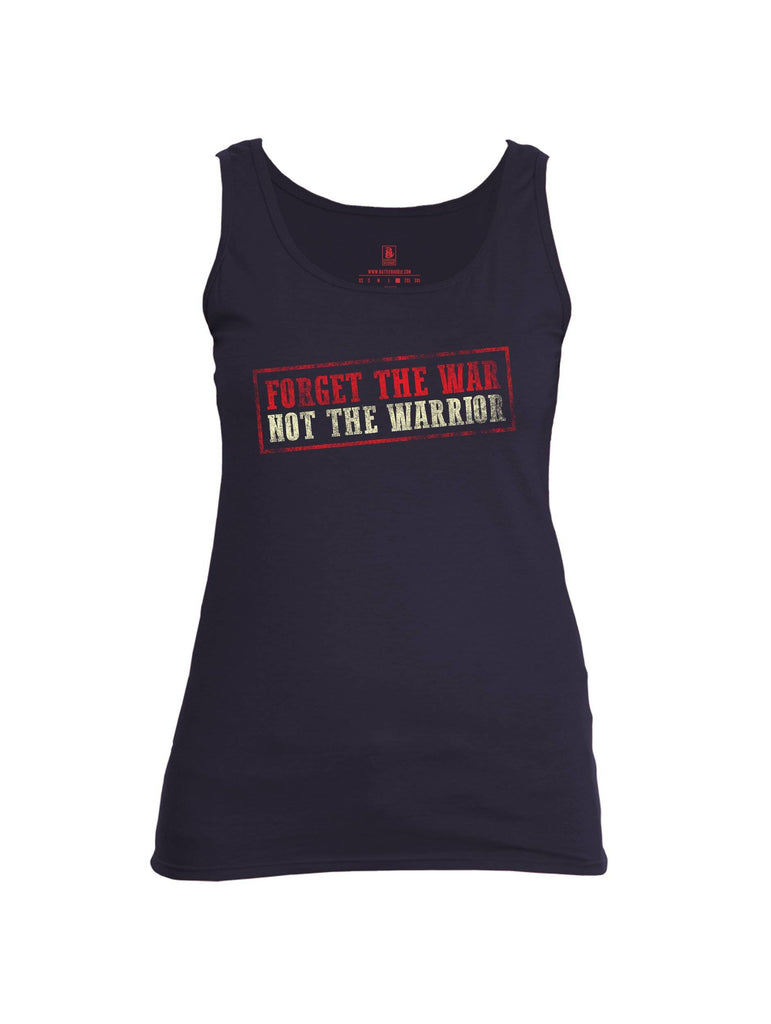 Battleraddle Forget The War Not The Warrior Womens Cotton Tank Top shirt|custom|veterans|Apparel-Womens Tank Tops-Cotton