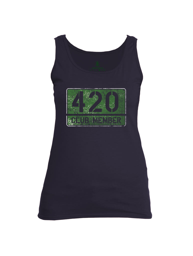 Battleraddle 420 Club Member Womens Cotton Tank Top