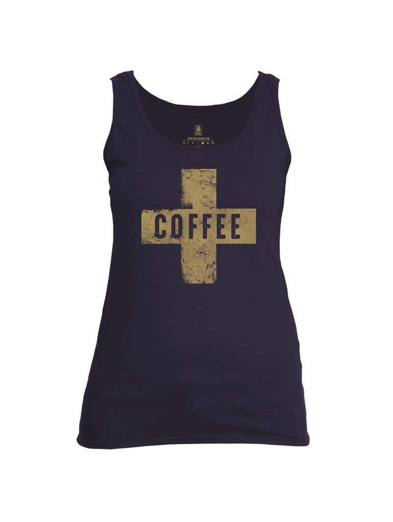 Battleraddle Coffee Cross Womens Cotton Tank Top