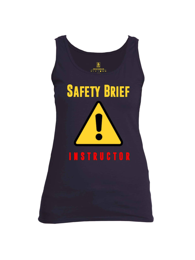 Battleraddle Safety Brief Instructor Womens Cotton Tank Top shirt|custom|veterans|Apparel-Womens Tank Tops-Cotton