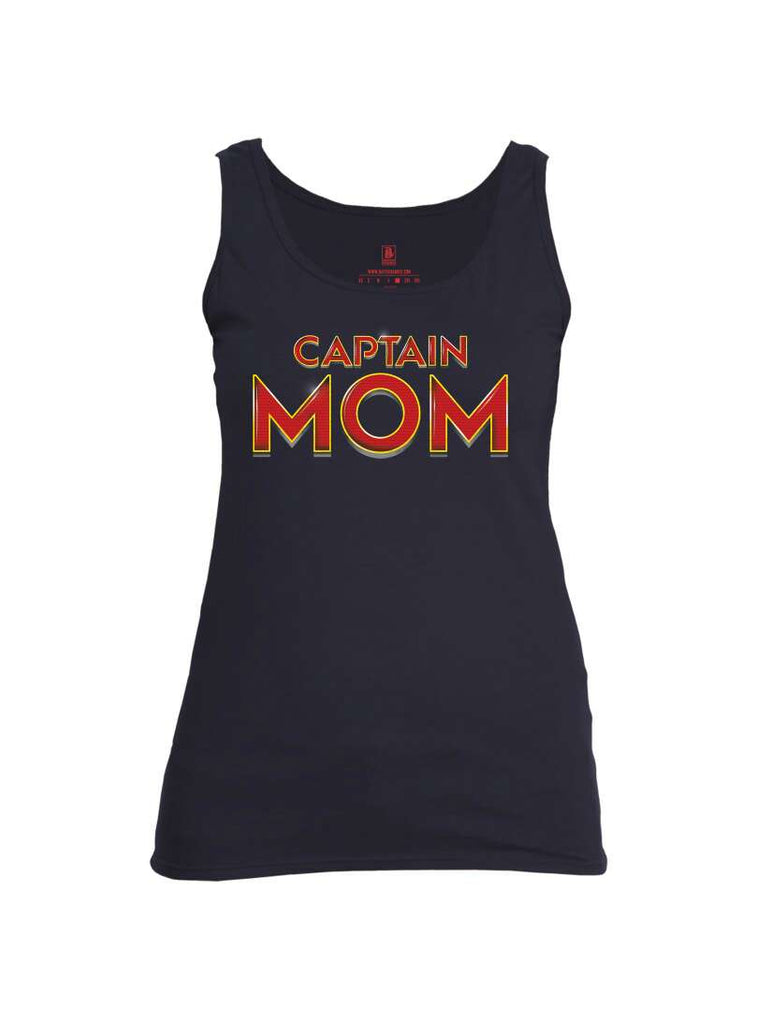 Battleraddle Captain Mom Womens Cotton Tank Top