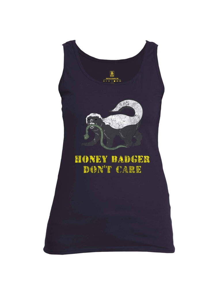 Battleraddle Honey Badger Dont Care Womens Cotton Tank Top shirt|custom|veterans|Apparel-Womens Tank Tops-Cotton