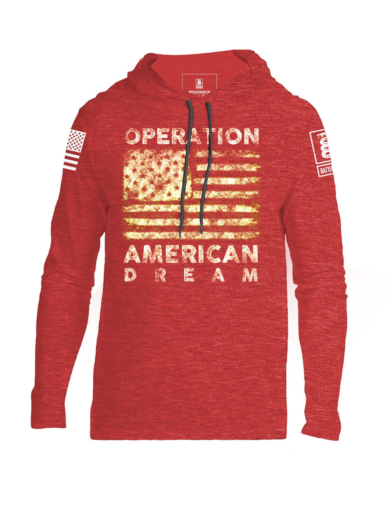 Battleraddle American Dream Patriotic Cool Mens Cotton Lightweight Hooded - Battleraddle® LLC