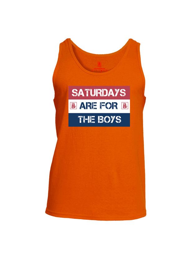 Battleraddle Saturdays Are For The Boys Mens Cotton Tank Top