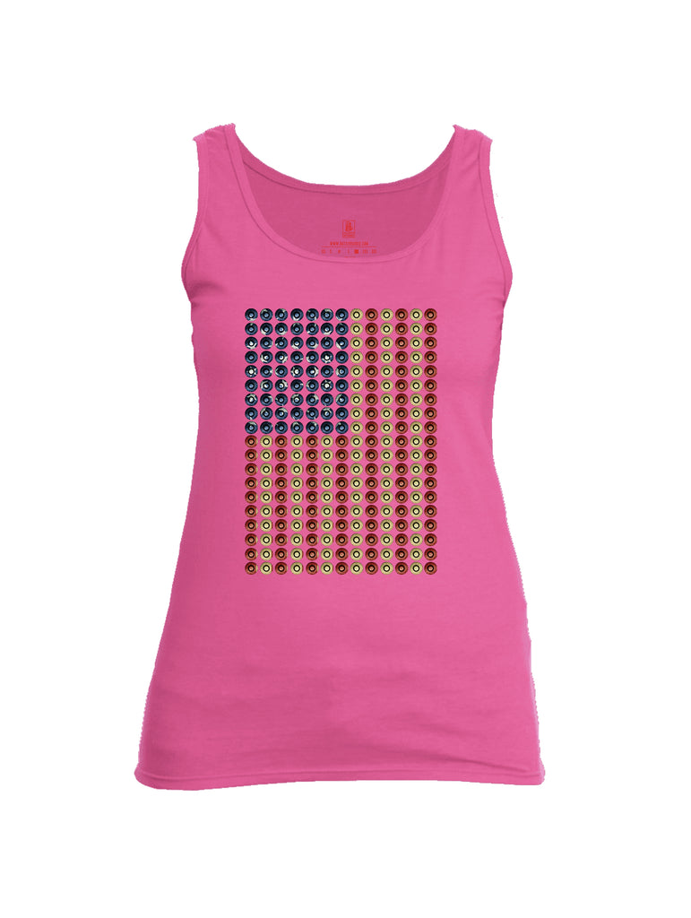 Battleraddle Bullet Casing USA Flag Womens Cotton Tank Top