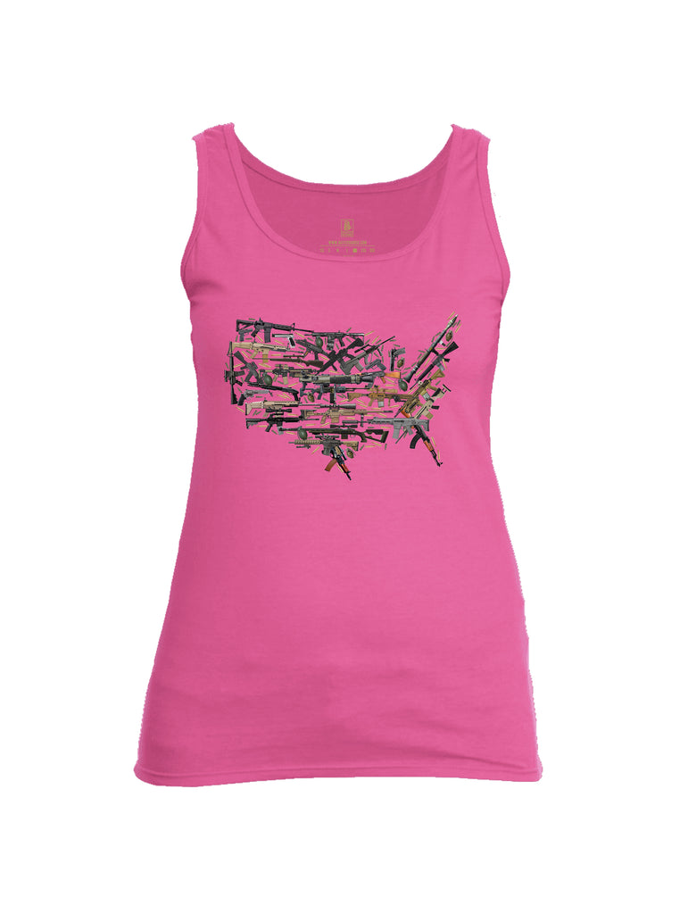 Battleraddle USA Rifle Land Womens Cotton Tank Top