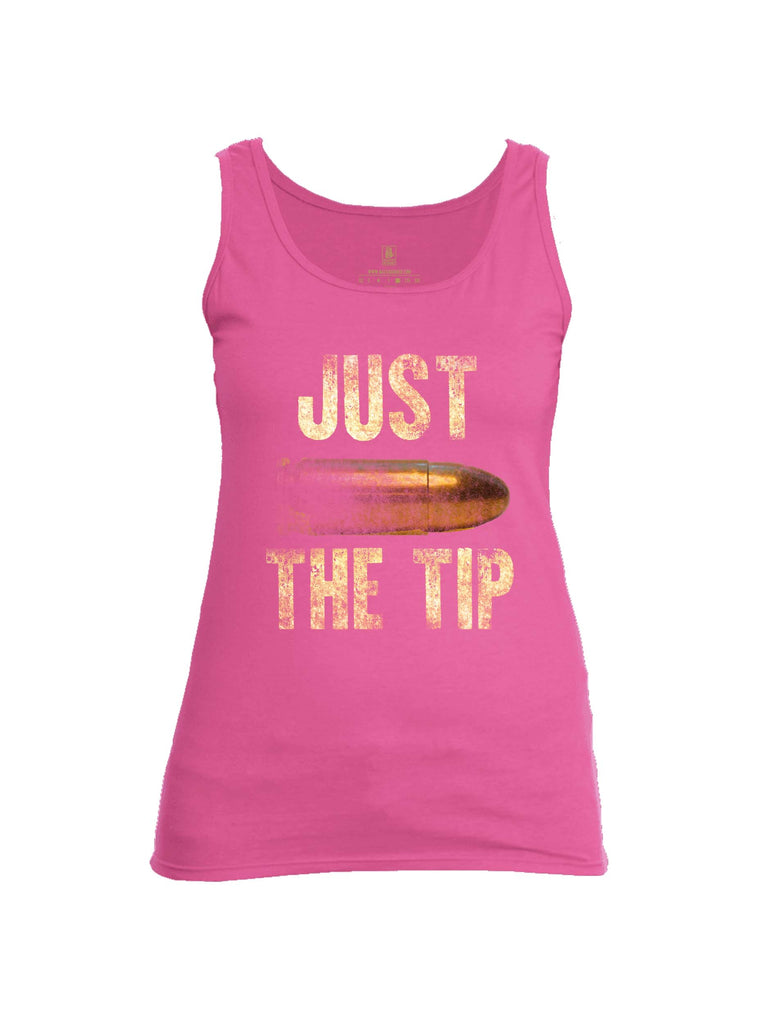 Battleraddle Just The Tip Big Bullet Womens Cotton Tank Top