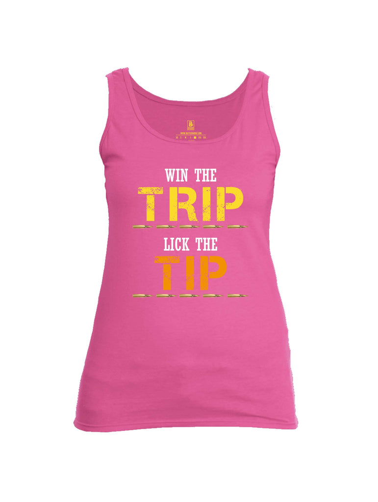 Battleraddle Win The Trip Lick The Tip Womens Cotton Tank Top
