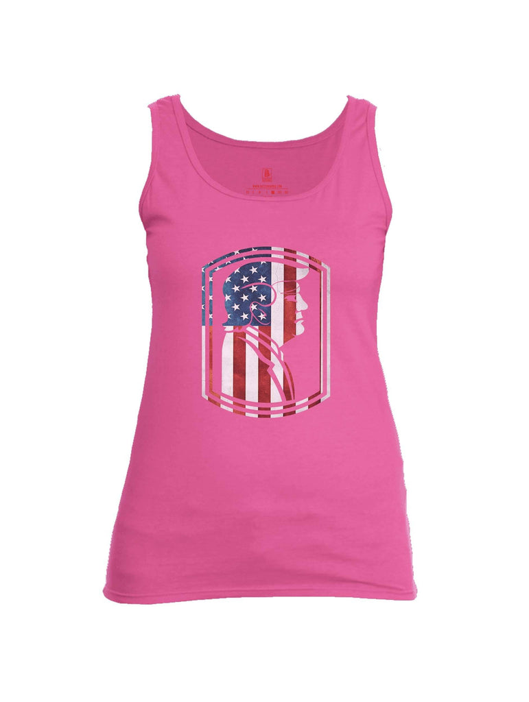 Battleraddle Trump Army USA Flag Womens Cotton Tank Top shirt|custom|veterans|Apparel-Womens Tank Tops-Cotton