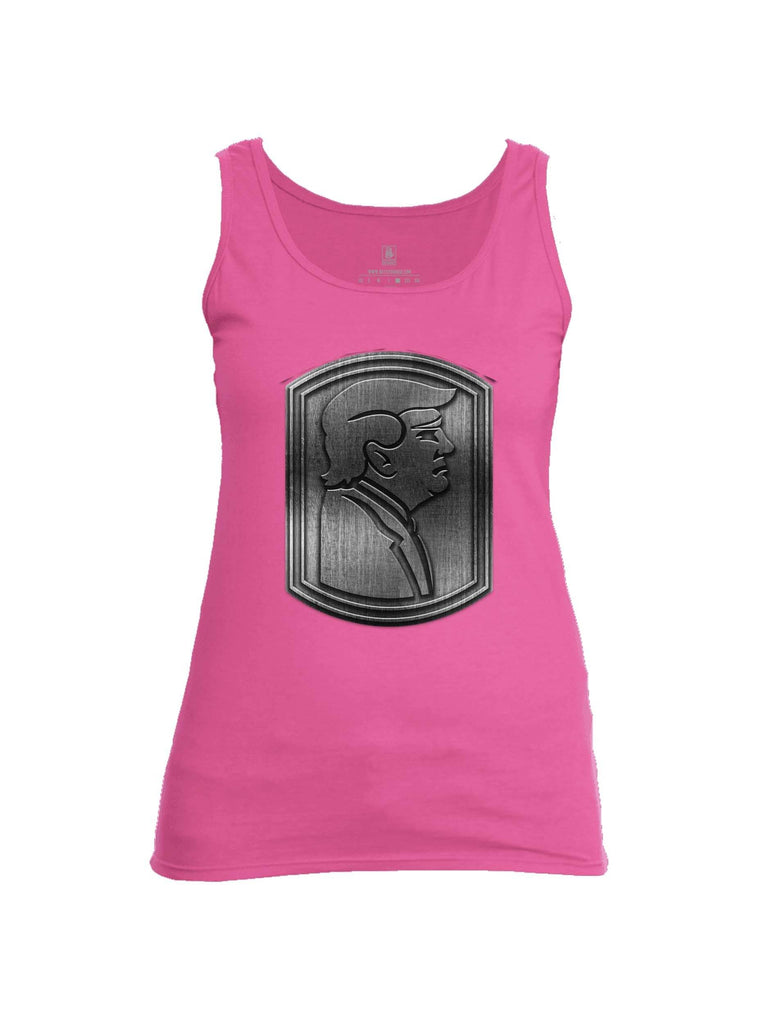 Battleraddle Trump Army Silver Womens Cotton Tank Top shirt|custom|veterans|Apparel-Womens Tank Tops-Cotton