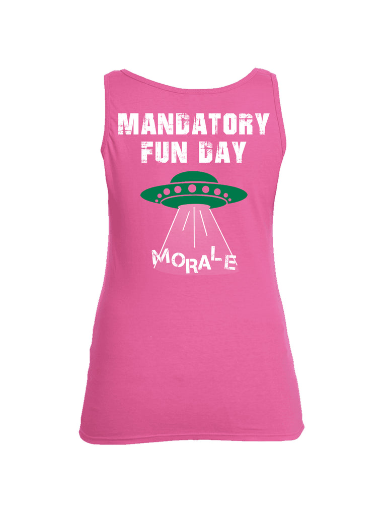 Battleraddle 51 Mandatory Fun Day Morale Womens Cotton Tank Top