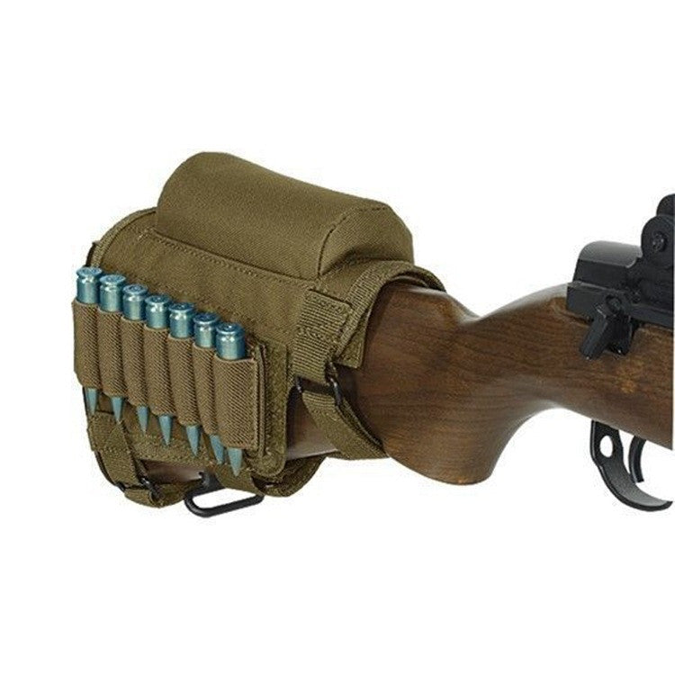 Tactical Buttstock Cheek Rest | Ammo Carrier Case