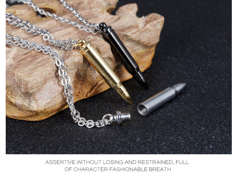 Battleraddle Tactical Novelty Bullet Pendant Link Chain Necklace Gift Collectibles