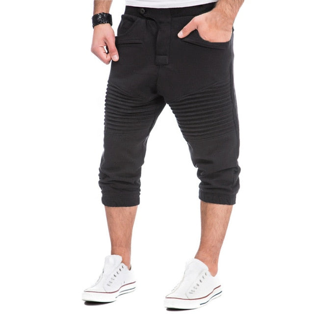 Battleraddle Tactical Mens Polyester/Spandex Calf Length Elastic Waist Pants With Pockets