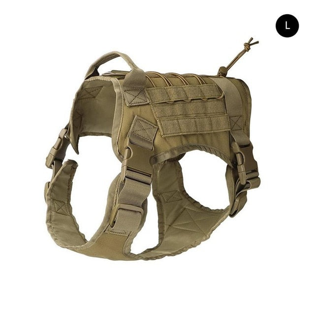 Battleraddle Tactical Adjustable Nylon Waterproof Dog Harness Safety Vest