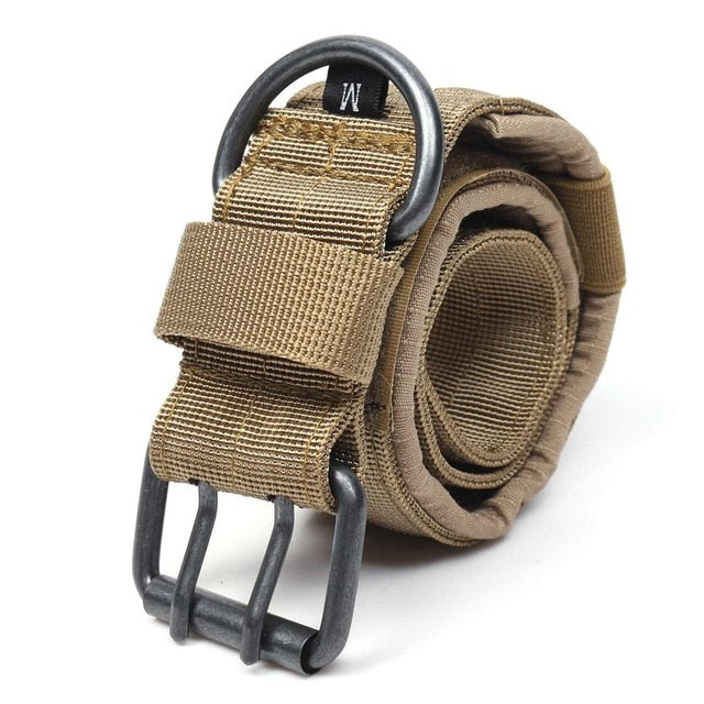 Battleraddle Nylon Tactical Harnesses Leads Military Adjustable Training Dog Pet Collar with Metal D Ring Buckle L Size