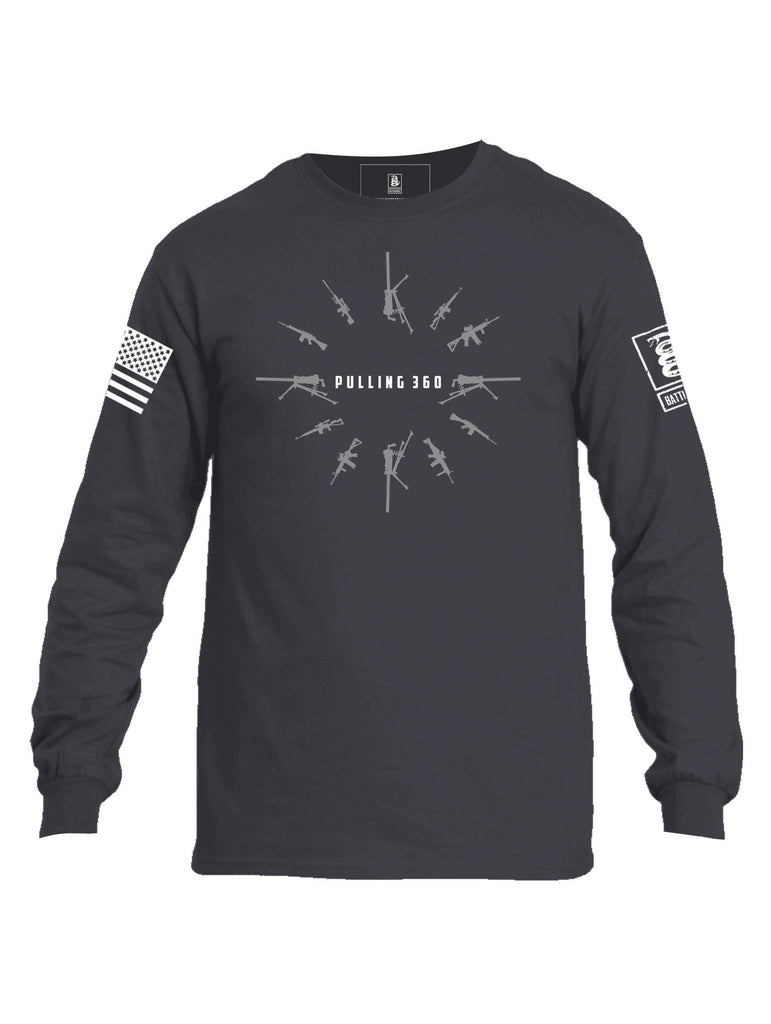 Battleraddle Pulling 360 Mens Cotton Long Sleeve Crew Neck T Shirt