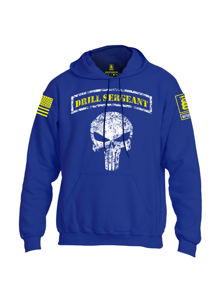 Battleraddle Drill Sergeant Expounder Yellow Sleeve Print Mens Blended Hoodie With Pockets