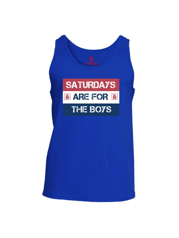 Battleraddle Saturdays Are For The Boys Mens Cotton Tank Top