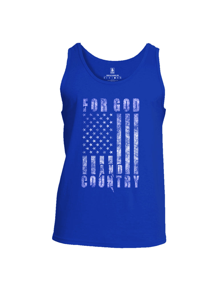 Battleraddle For God And Country Mens Cotton Tank Top