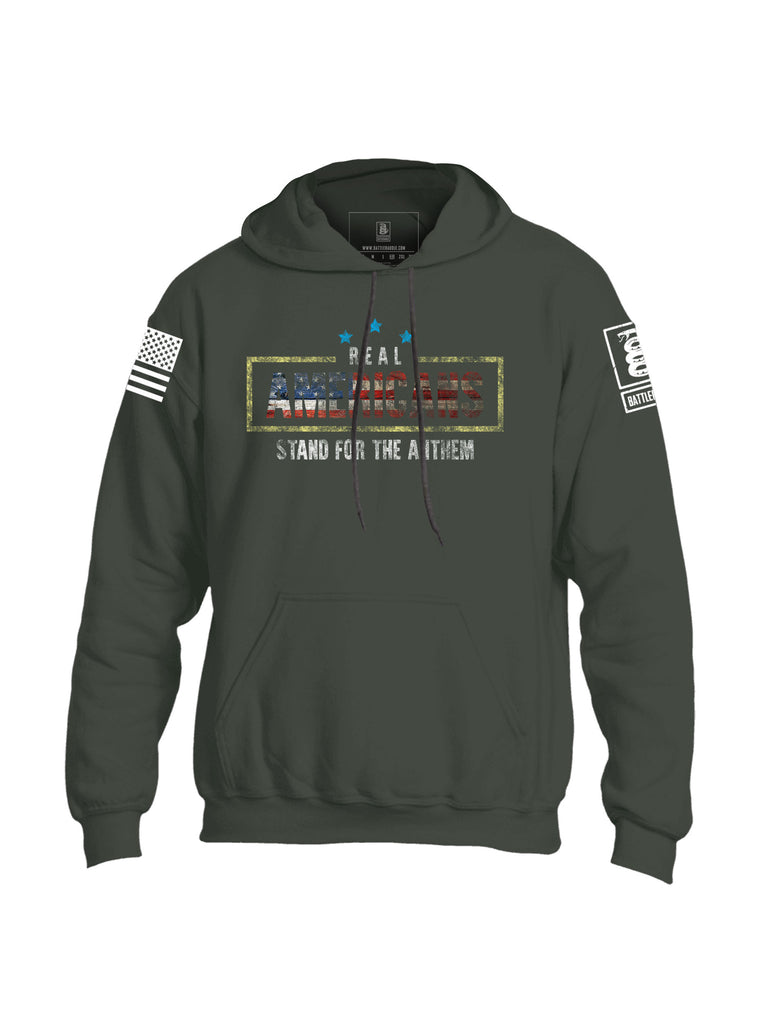 Battleraddle Real Americans Stand For The Anthem Mens Blended Hoodie With Pockets