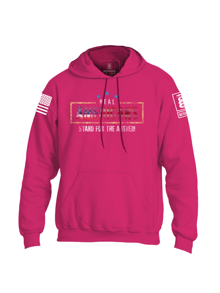 Battleraddle Real Americans Stand For The Anthem Mens Blended Hoodie With Pockets