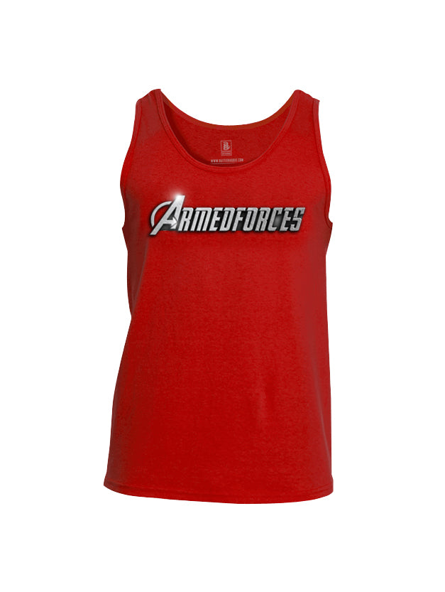 Battleraddle Avenger Armed Forces Superhero Tribute Mens Cotton Tank Top - Battleraddle® LLC