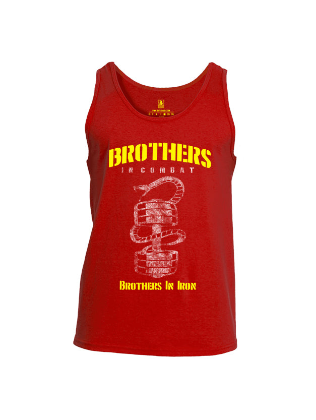 Battleraddle Brothers In Combat Brothers In Iron Mens Cotton Tank Top - Battleraddle® LLC