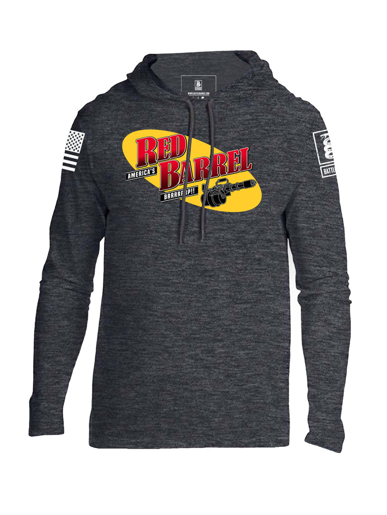 Battleraddle America's Red Barrel BRRRRRRP!! Mens Thin Cotton Lightweight Hoodie - Battleraddle® LLC