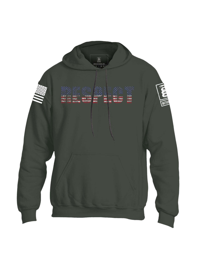 Battleraddle Respect Mens Blended Hoodie With Pockets