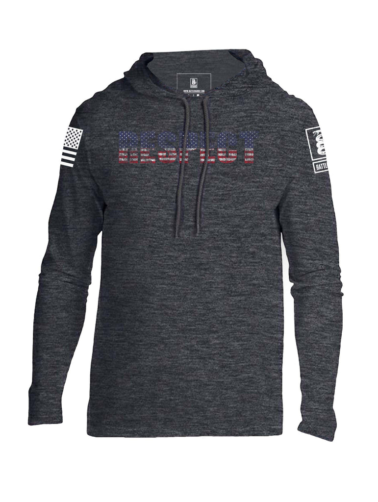 Battleraddle Respect Mens Thin Cotton Lightweight Hoodie