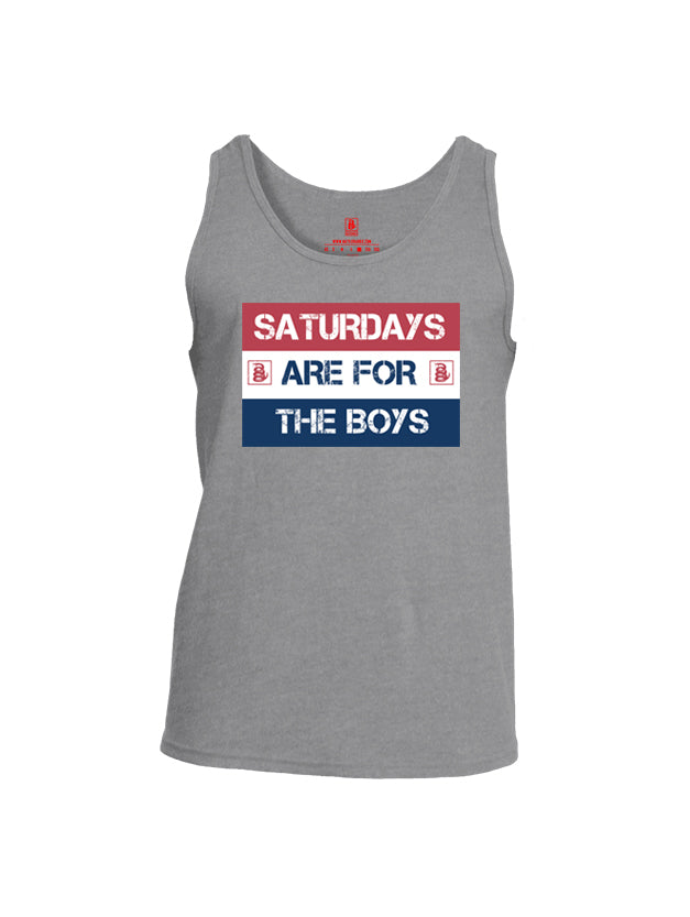 Battleraddle Saturdays Are For The Boys Mens Cotton Tank Top