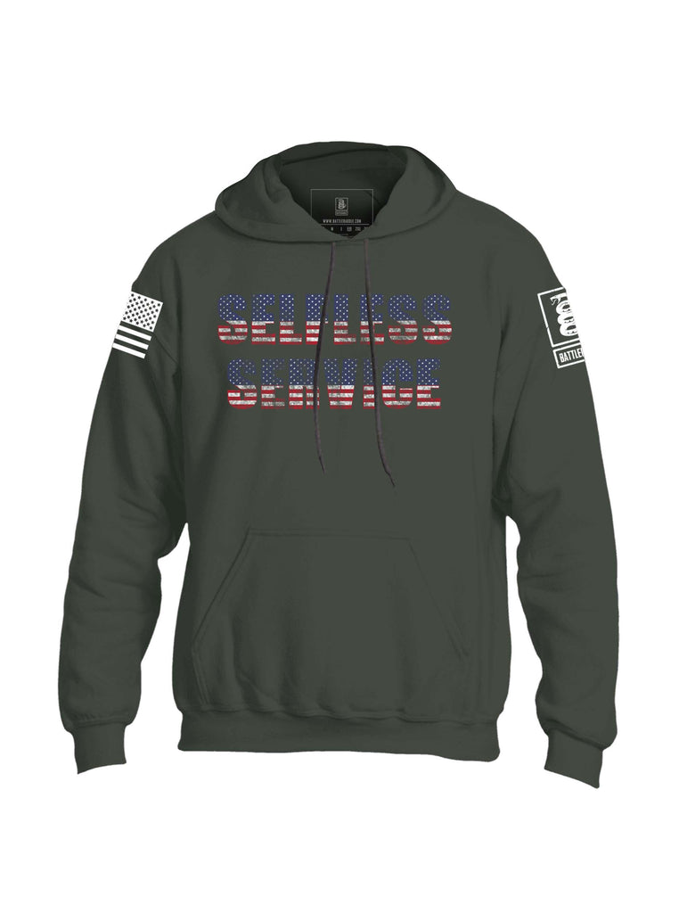 Battleraddle Selfless Service Mens Blended Hoodie With Pockets