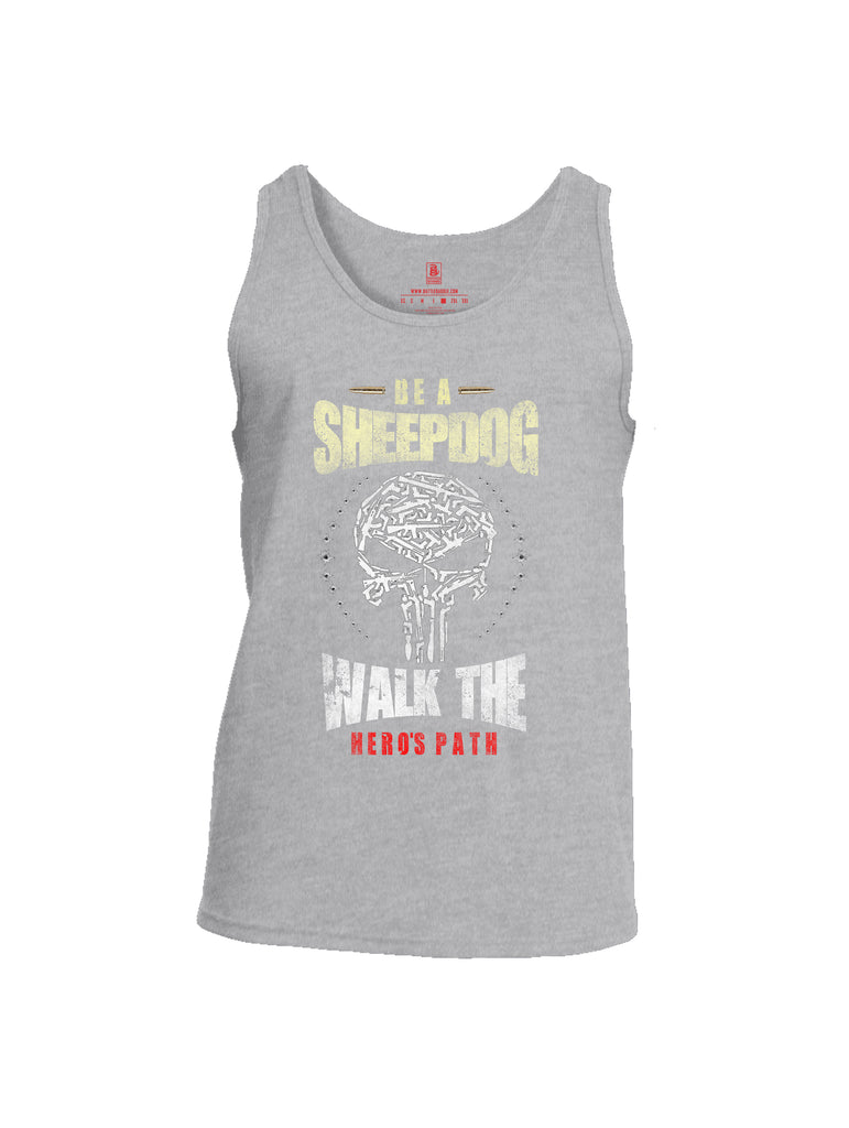 Battleraddle Be A Sheepdog Walk The Hero's Path Mens Cotton Tank Top - Battleraddle® LLC