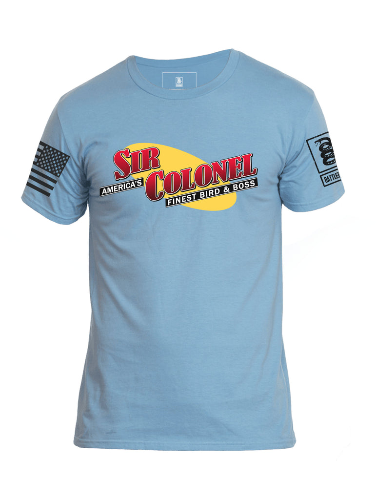 Battleraddle America's Sir Colonel Finest Bird And Boss Mens Cotton Crew Neck T Shirt - Battleraddle® LLC